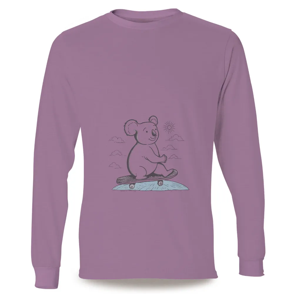 Tee Shirt Printing: Kody the Skateboarding Koala - Sports, Freedom, Dreams|music art love happiness t shirt