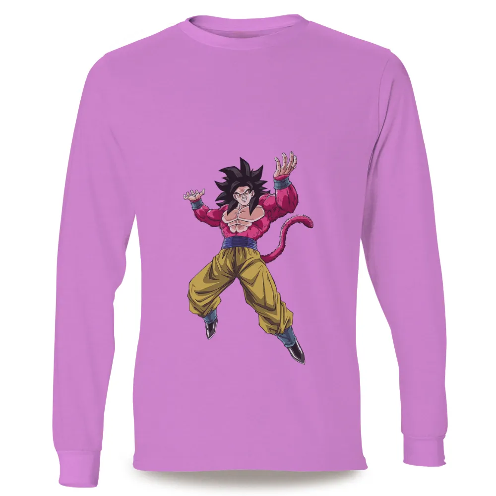 Custom T-Shirt Printing: Goku Super Saiyan 4 - Anime Warrior Power|dragon ball super super hero tshirt