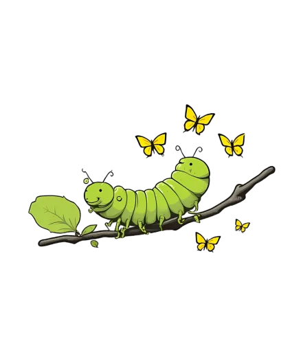 Graphic Tees: Friendship Among Caterpillars and Butterflies