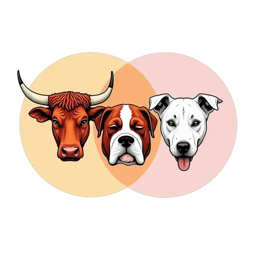 T-Shirts Custom: Cow, Boxer, and Pitbull Friendship Design