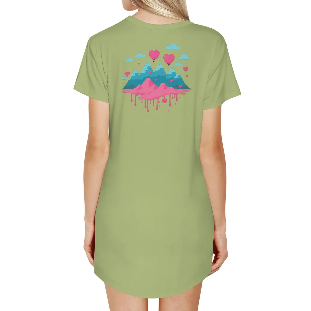 T-Shirts Design: Love Mountains - A Blend of Nature and Emotion|budweiser blue jays shirt