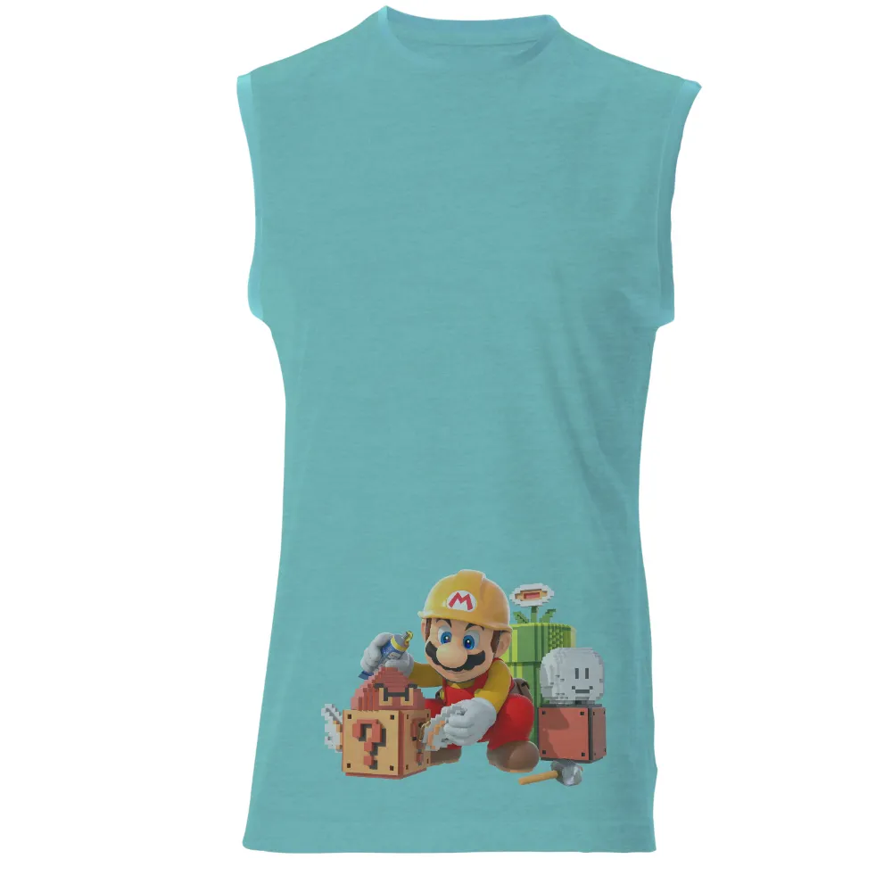 T-Shirts Pattern: Legendary Plumber Crafting Question Block|retro valentines day shirt