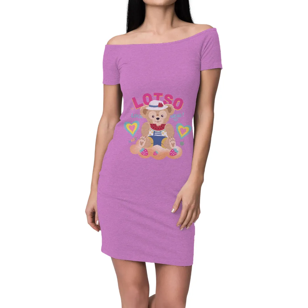 Customized Tee Shirts: Lotsy Bear - Luck & Happiness|music art love happiness t shirt