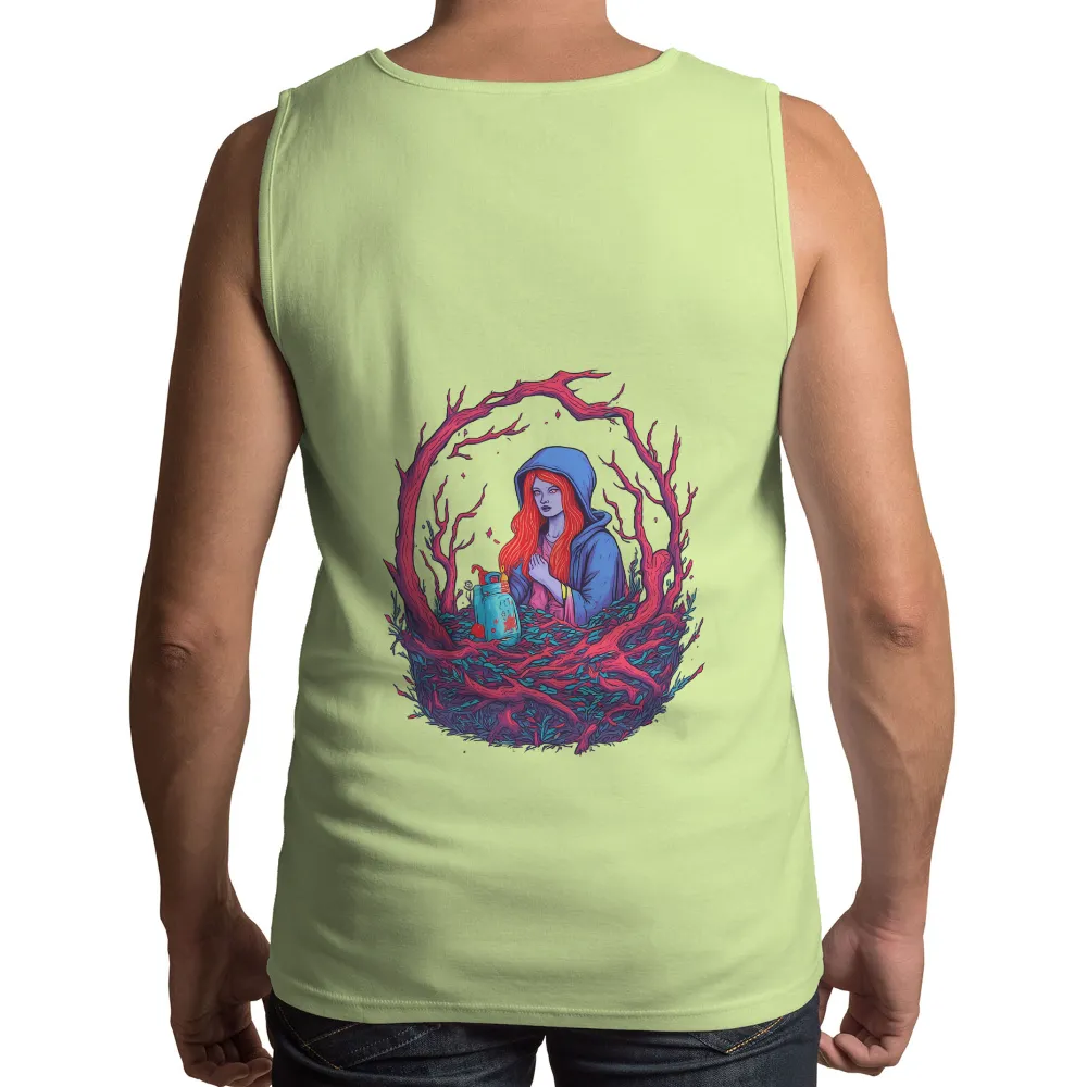 T-Shirts Custom: Enchanted Forest Guardian with Glowing Lantern|mystery shirt in a box