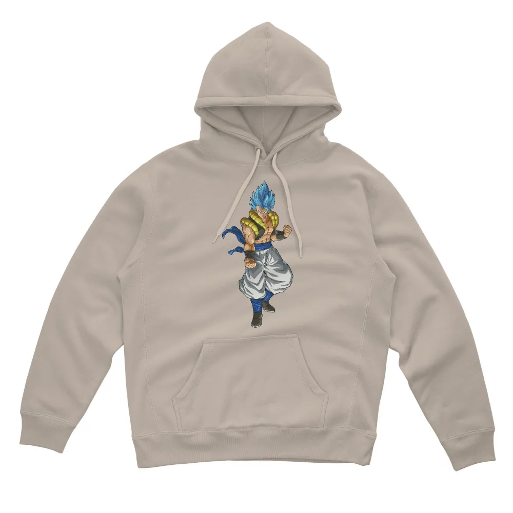 T-Shirts Custom: Vegito - Anime Warrior with Blue Hair and Golden Armor|eraserhead t shirt my hero academia