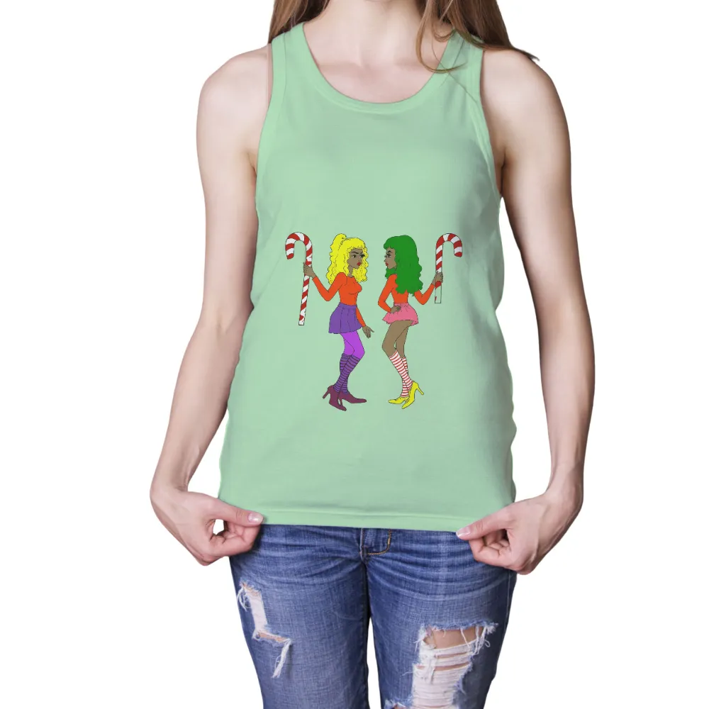 T-Shirts Custom: Festive Fashion with Candy Canes|family christmas shirts 2022