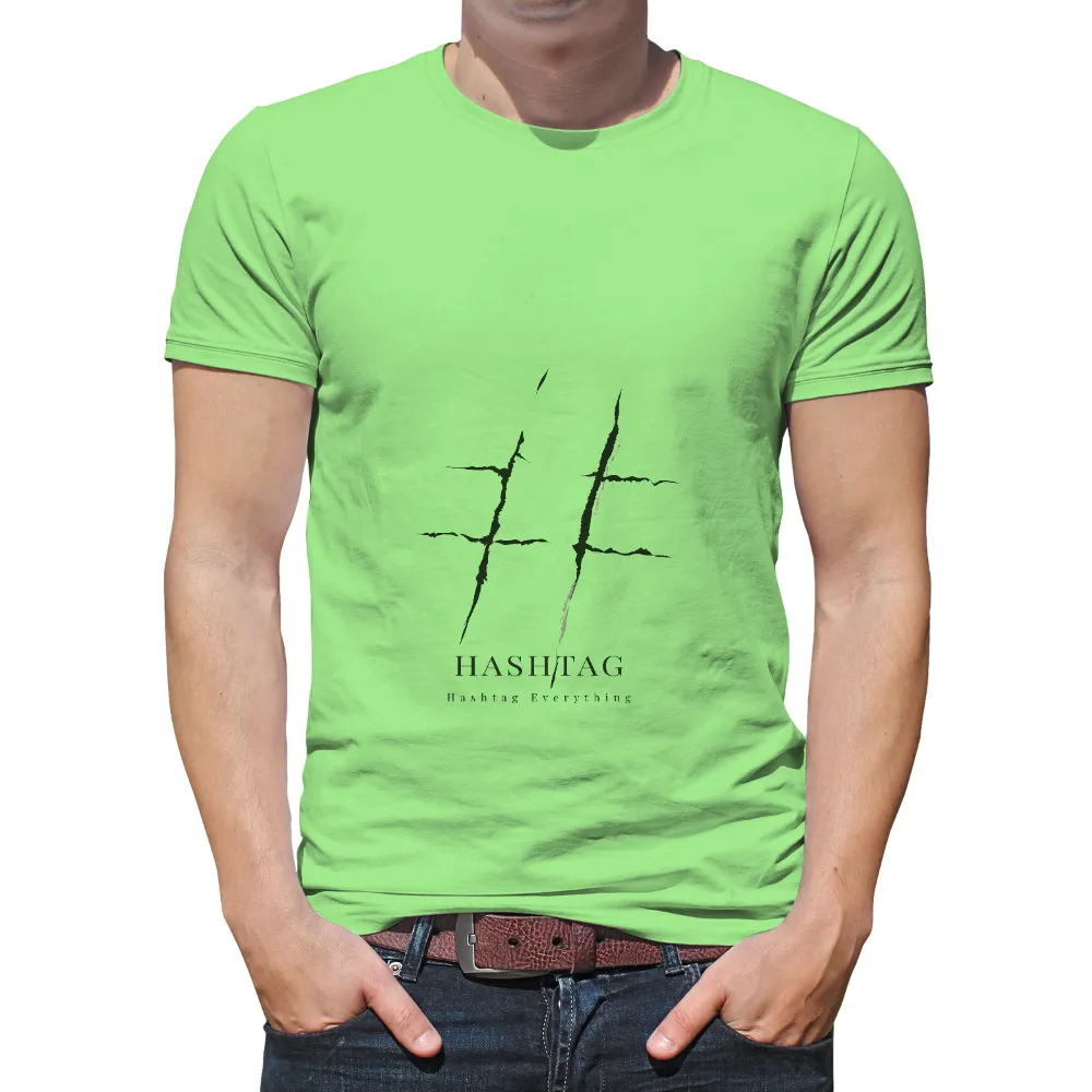 T-Shirts Design: Hashtag - The Symbol of Connection|contemporary t