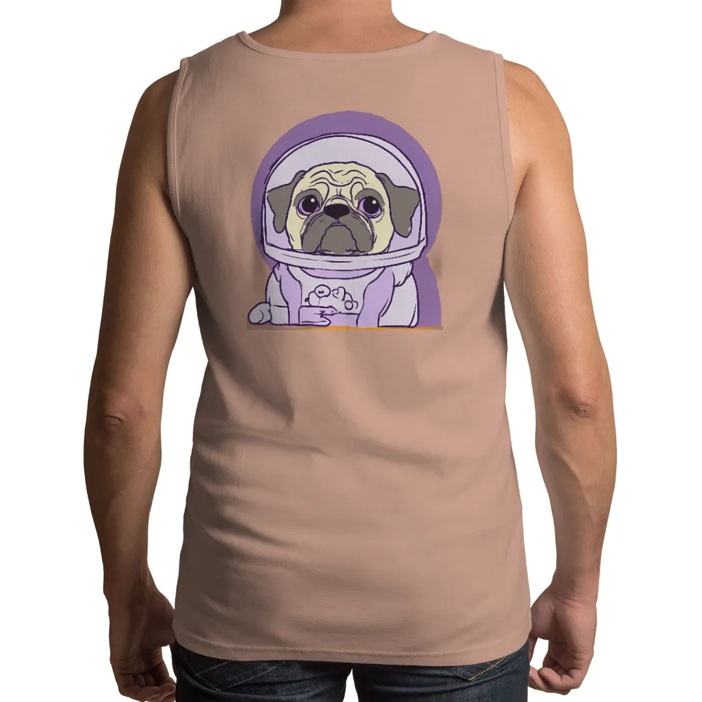 Tee Shirt Printing: Whimsical Pug Astronaut - Explore Space with Wonder|space jam lakers shirt