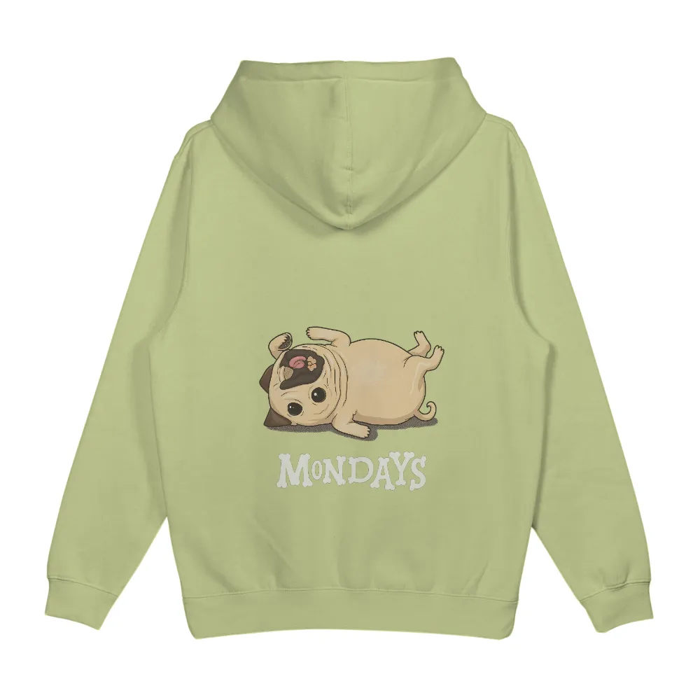 T-Shirts Pattern: Pug Mondays - Funny & Quotes| Humorous pug design