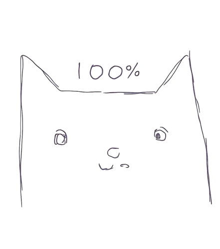 TShirt Printing: Whiskers' 100% Confidence - Funny Cat Design