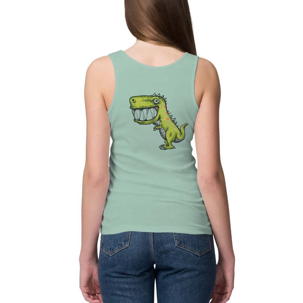 Shirts Graphic Tees: Cheerful Rex - The Adventurous Dinosaur|mr cartoon modelo shirt