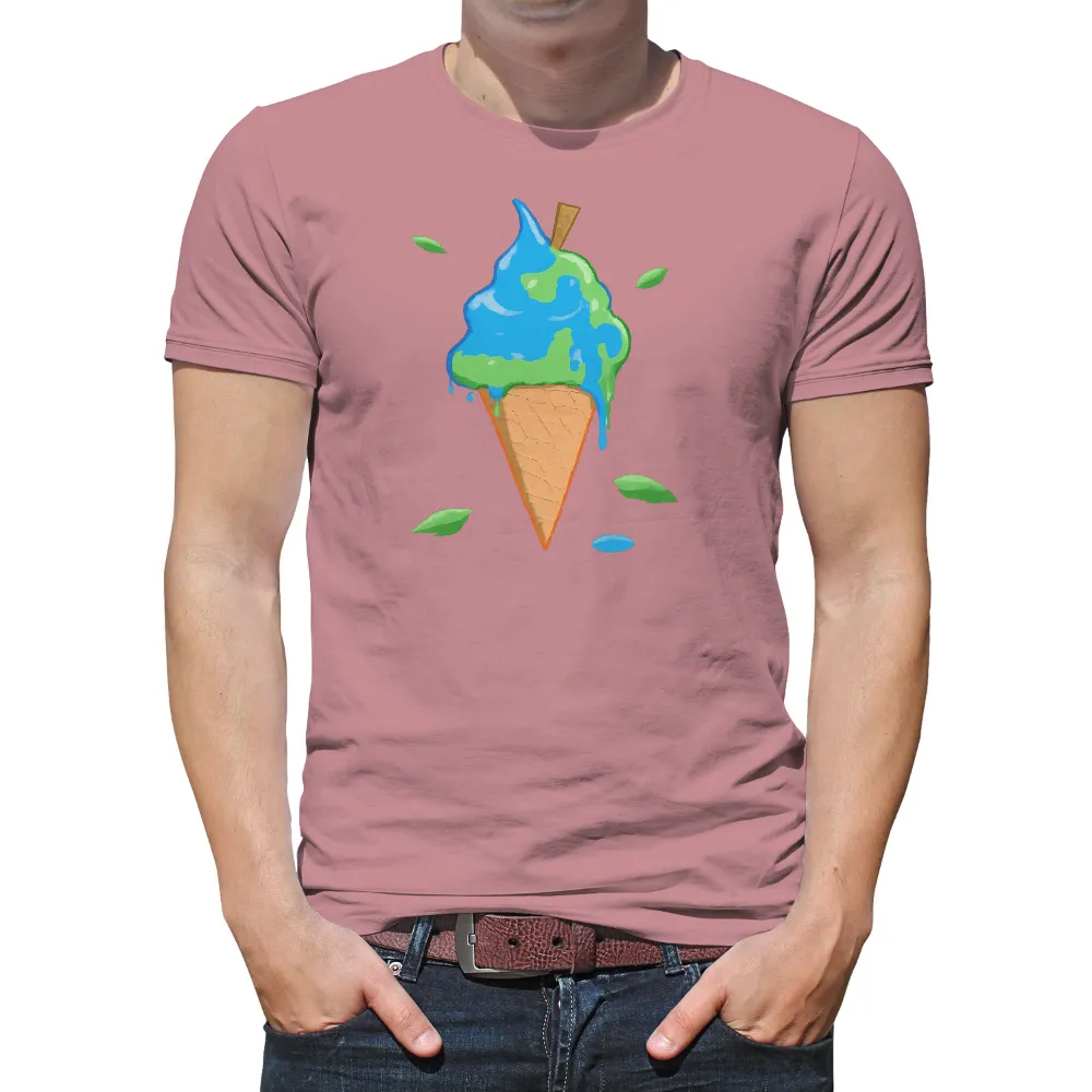 Graphic Tees: Whimsical Ice Cream Cone - Summer Joy|good summer t shirts