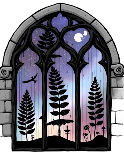 Tee Shirt Printing: Enchanted Forest Through Stained Glass