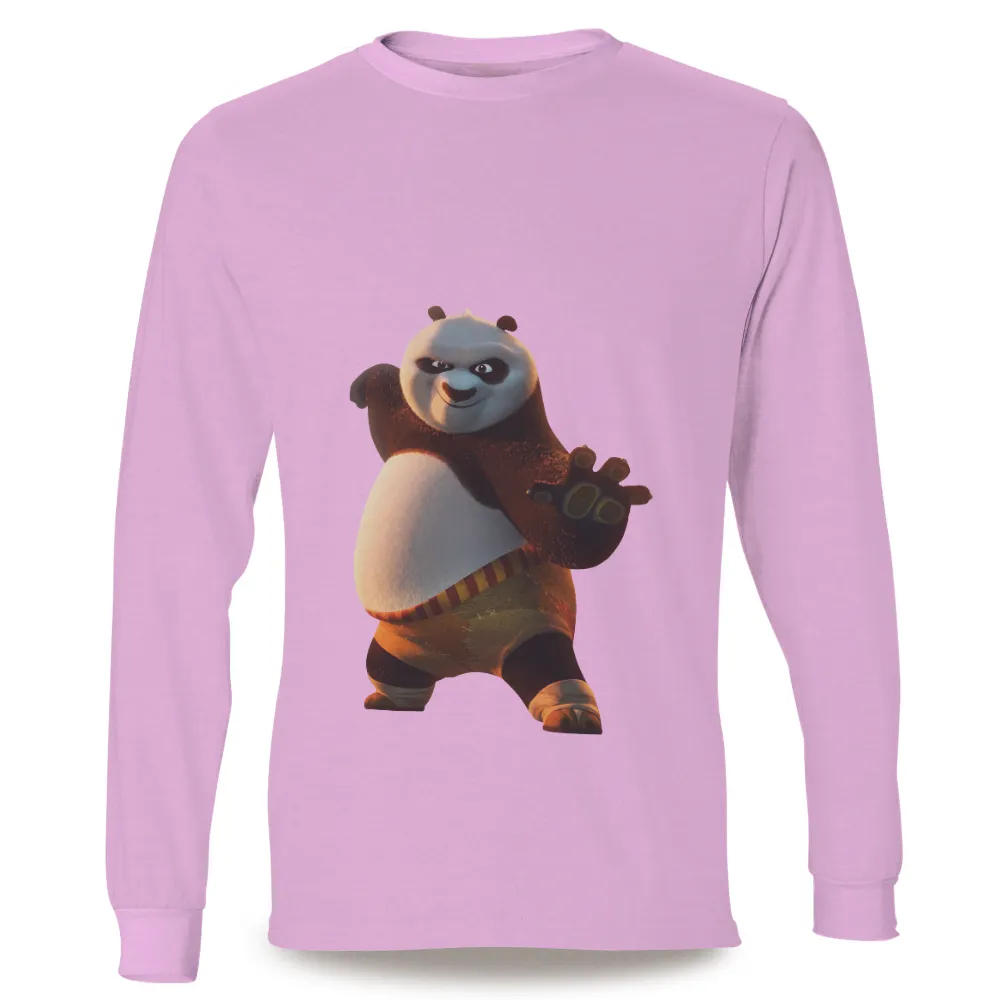 Kung Fu Panda TShirt Printing: Iconic Martial Arts Hero|rainbow panda shirt