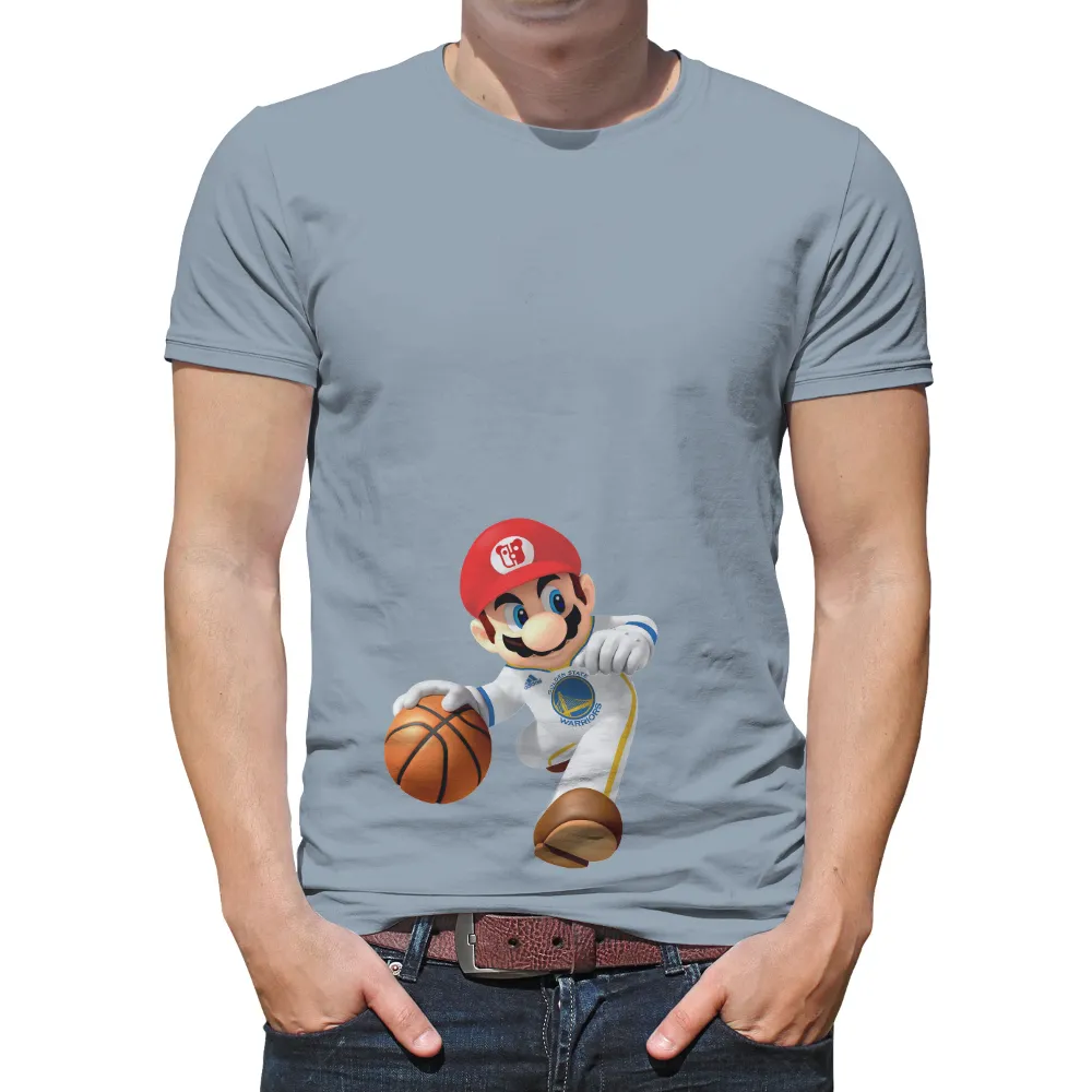 Custom T-Shirt Printing: Mario Meets the Golden State Warriors|cleveland cavaliers basketball t shirt