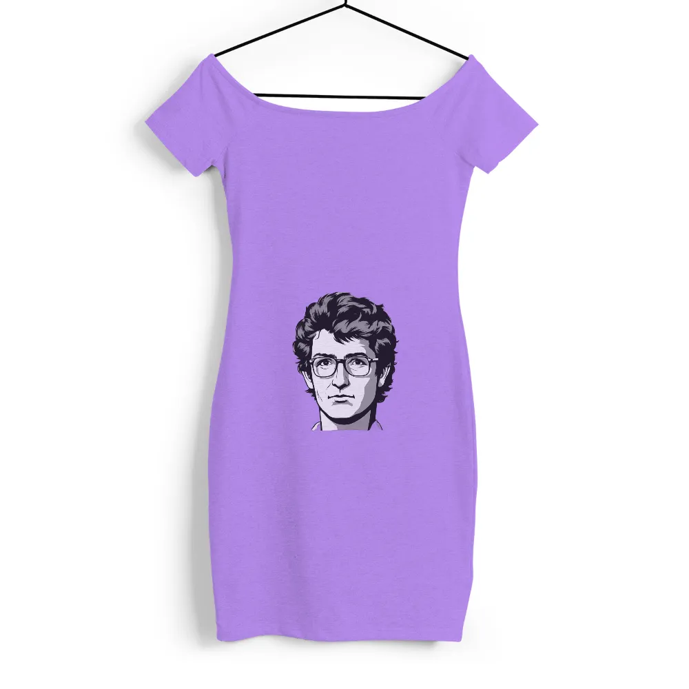 Custom T-Shirt Printing: Woody Allen Iconic Portrait - Pop Culture Tribute|roblox t shirt black and white