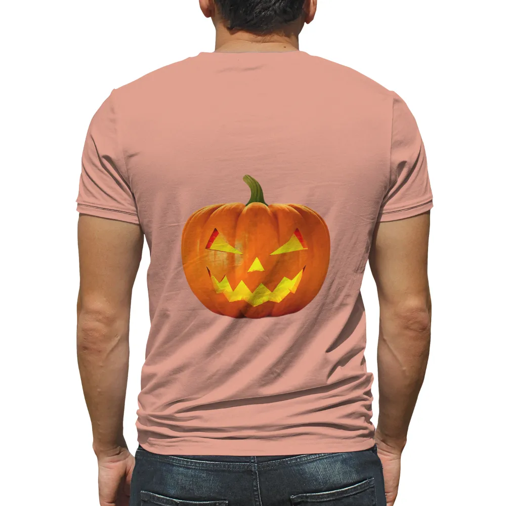 Glowing Jack-O-Lantern T-Shirts Pattern for Halloween|bleached halloween shirts dollar tree