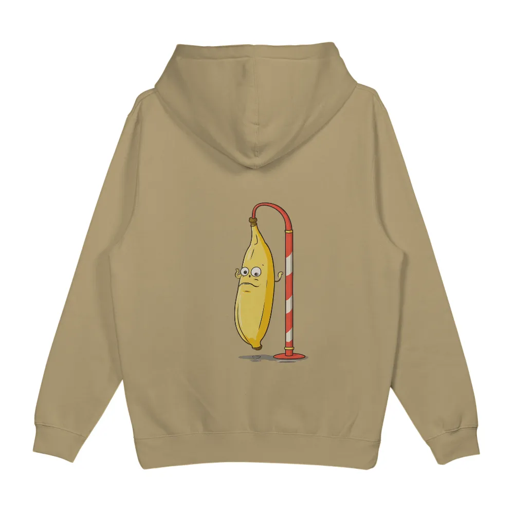 Custom T-Shirt Printing: Whimsical Banana Hanging on a Pole|banana republic waffle knit henley