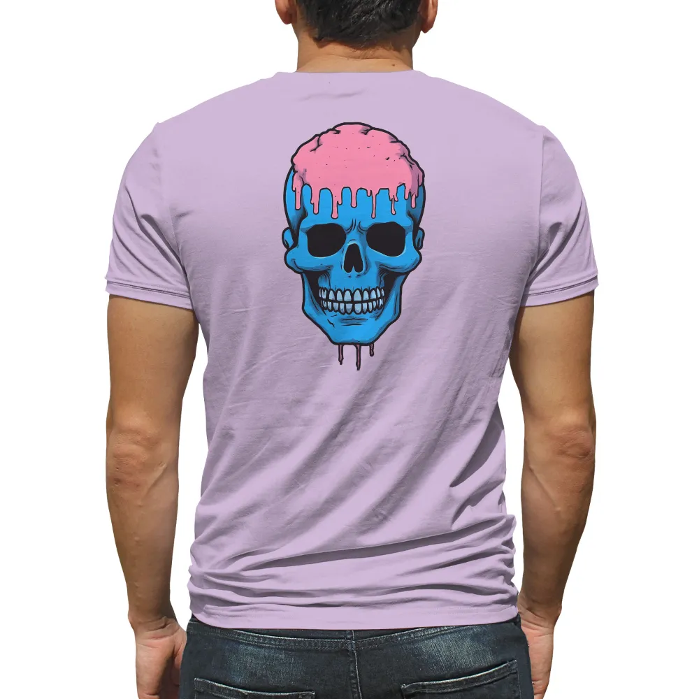 T-Shirts Custom: Melting Mind | Surreal Skull Design| emotional impact