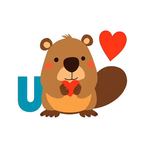 Customized Tee Shirts: Benny the Beaver - A Symbol of Love and Friendship