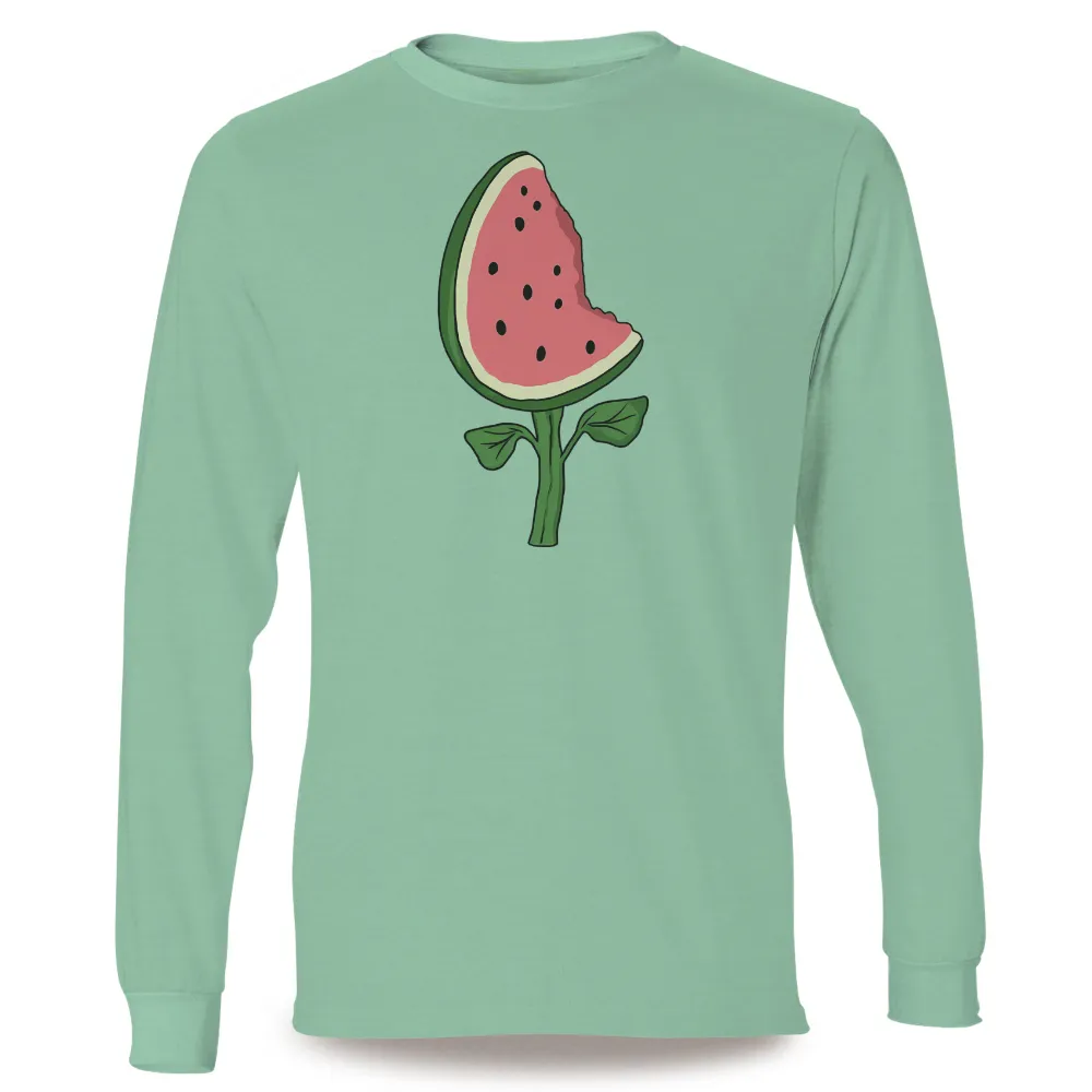 T-Shirt Printing: Whimsical Watermelon Slice - Artistic Designs|mens summer shirts button down