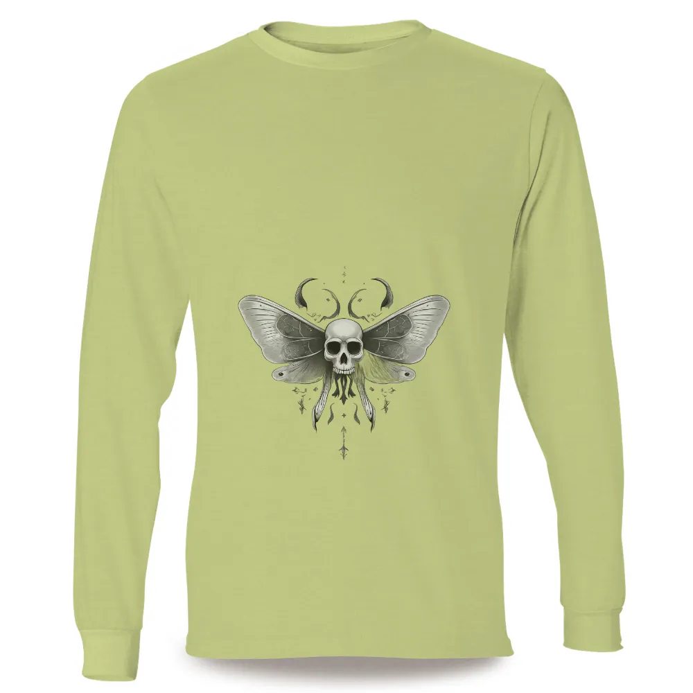 Death Moth TShirt Printing: Embrace the Ethereal Beauty of Existence|red wings capfriendly