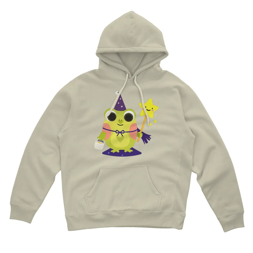 T-Shirts Design: Whimsical Frog Wizard - Halloween Magic|vineyard vines halloween shirt 2022