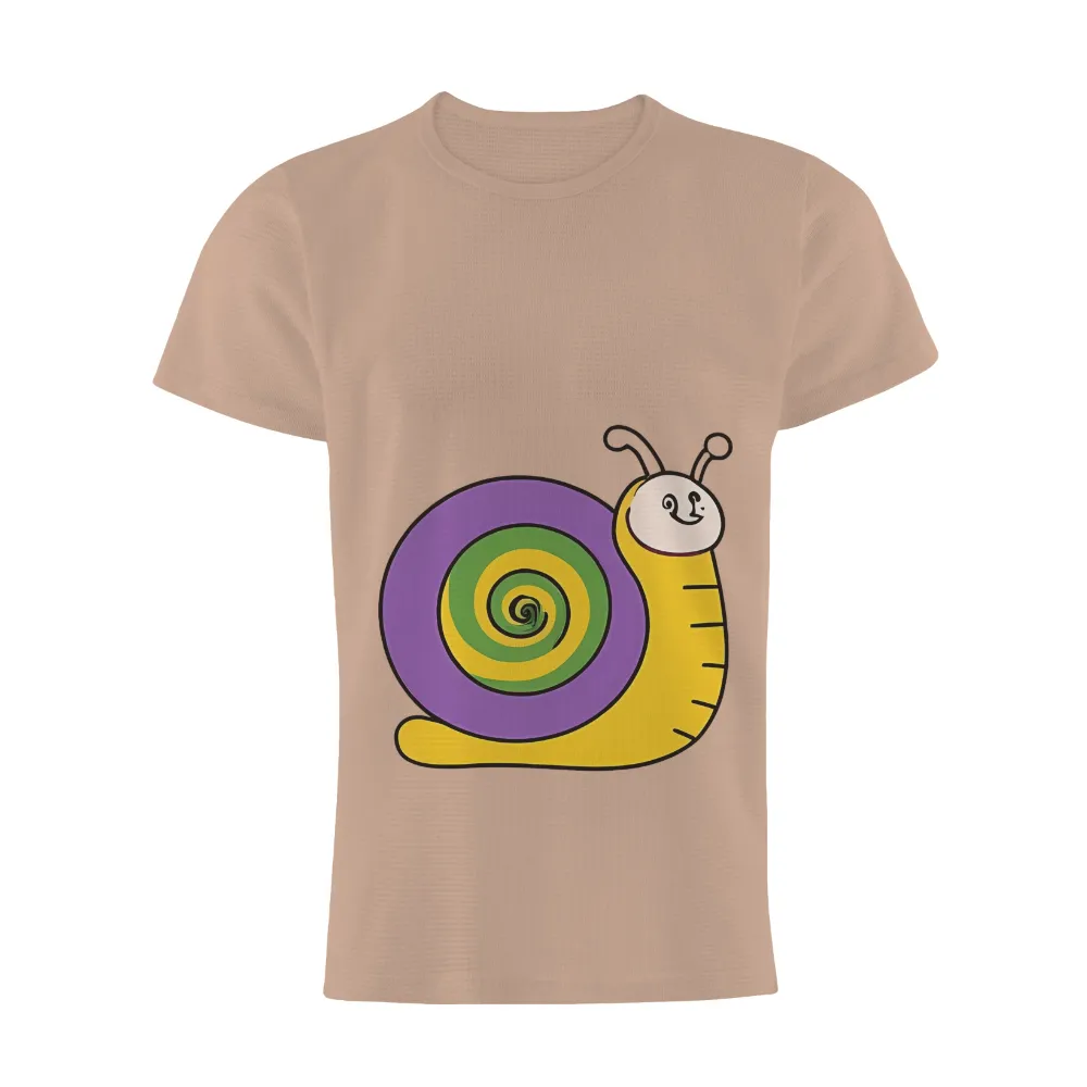 Customized Tee Shirts: Embrace the Journey with Sammy the Snail|t shirt painting on nature