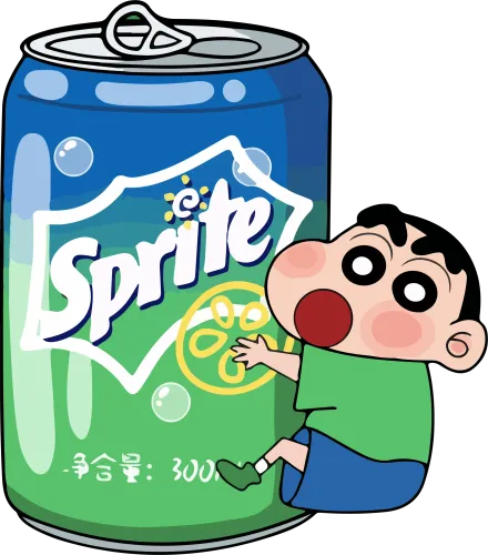 TShirt Design: Childhood Joy with Sprite Can