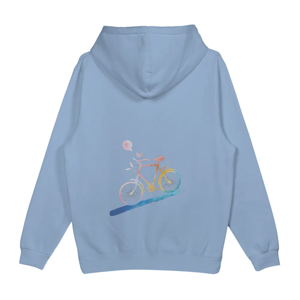 Tee Shirt Printing: Capture the Simple Pleasures of Life with Pastel Bicycle Design|freedom graffiti