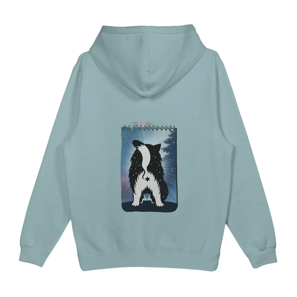 T-Shirts Custom: Papillon Dog Under the Stars - Artistic Design|design your own all over print t shirt