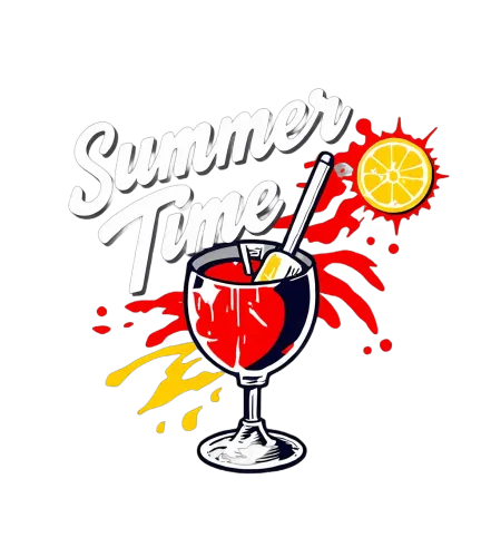 Tee Shirts Printed: Summer Time Lemonade Joy