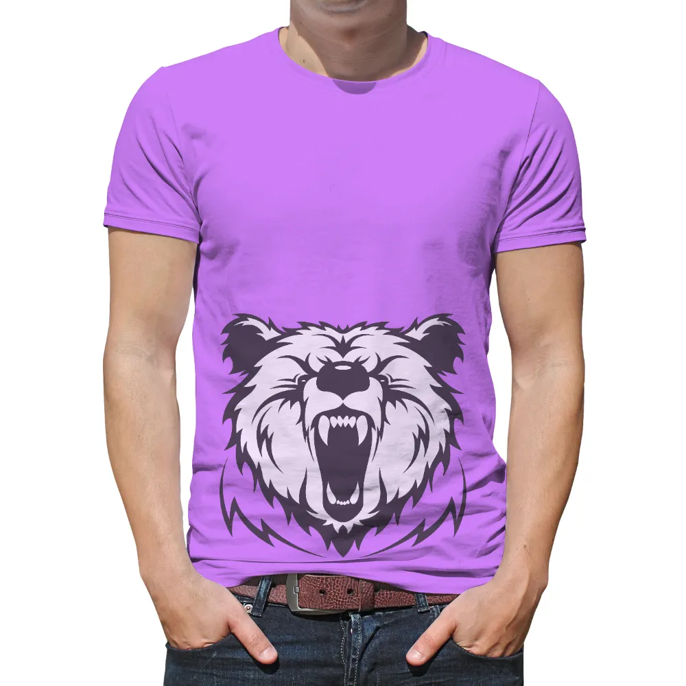 T-Shirts Pattern: Thorgar the Mighty Bear - Strength and Resilience|al diaz artist