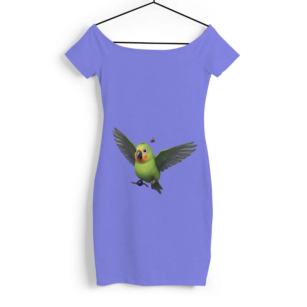 Custom Tee Shirts: Embrace Life's Simple Pleasures with a Playful Parrot Design|small insect