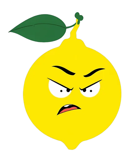 Tee Shirts Printed: Grumpy Lemon - Funny & Quotes