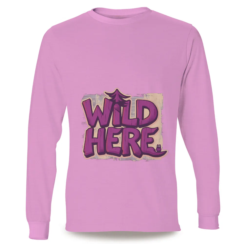 Custom T-Shirt Printing: Wild Here - Nature's Guardian|pokemon forest shirt