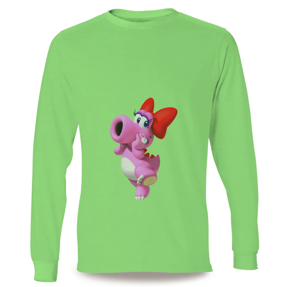 TShirt Printing: Whimsical Pink Dinosaur Ruby with Sparkling Diamonds|lady ruby t shirt