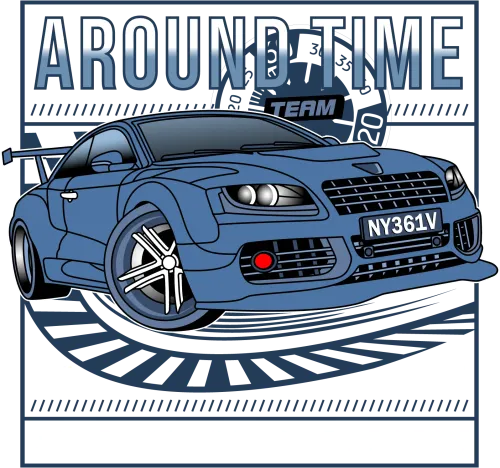 T-Shirts Custom: Around Time Team - Sports Car Racing Spirit