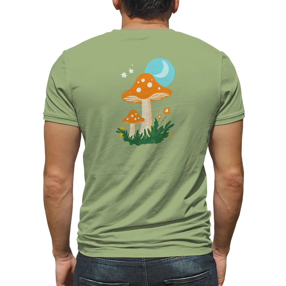 Graphic Tees: Enchanting Mushrooms Under the Moonlight|dallas stars reddit