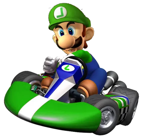 Luigi Go-Kart T-Shirt Printing - Gaming Fun