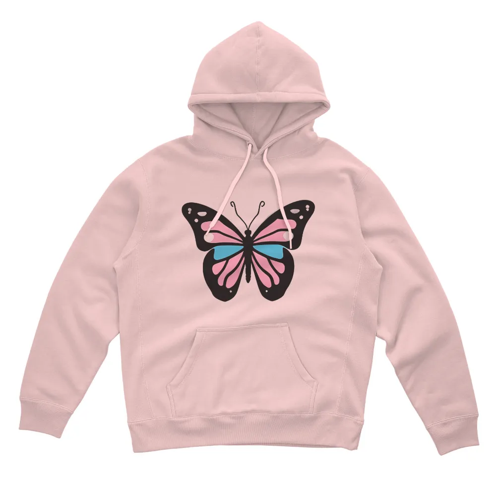 Transgender Pride Butterfly Graphic Tees|butterfly crop shirt