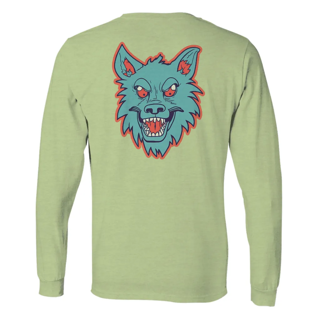 Neon Wolf TShirt Design: Embrace Your Wild Side|mens black and neon green shirt