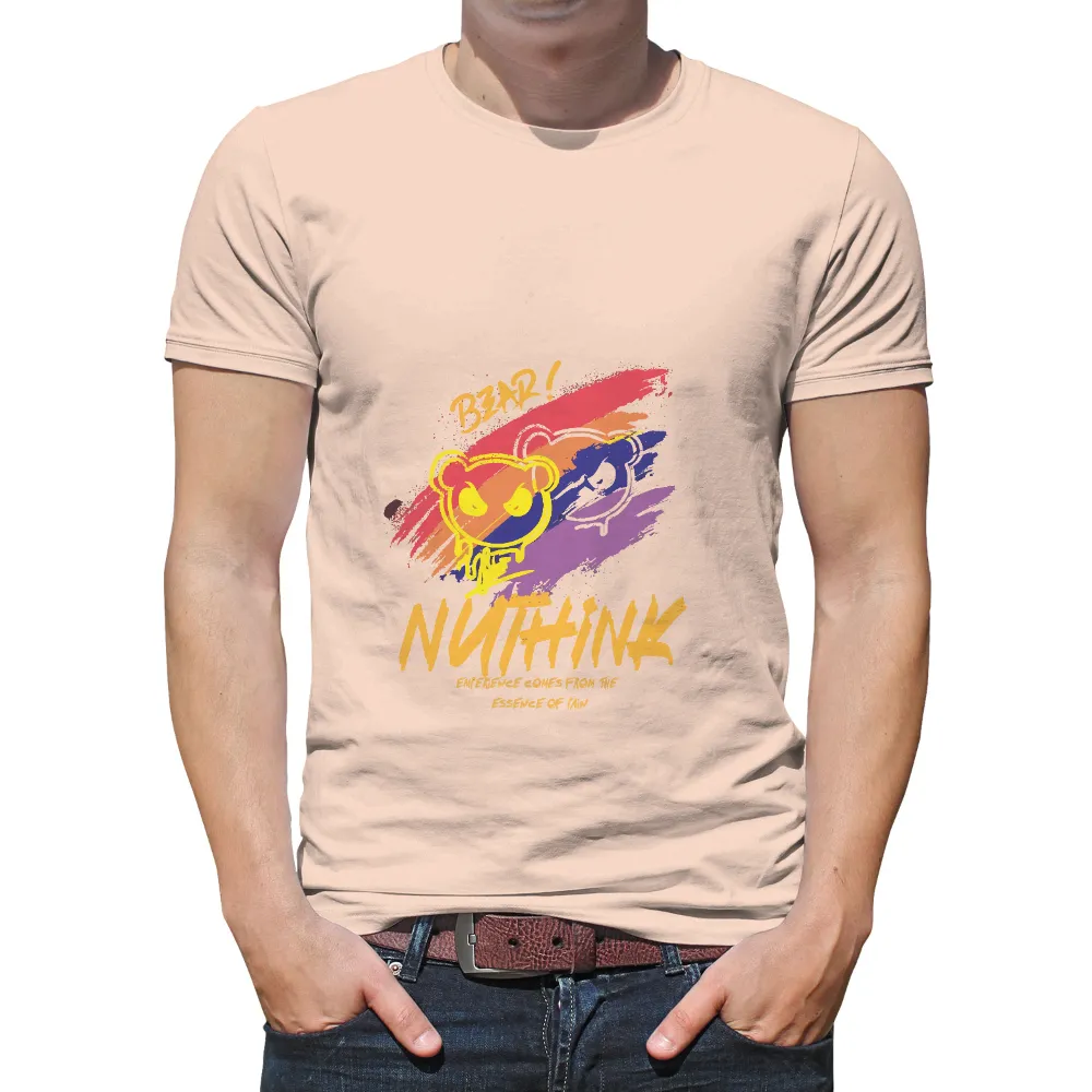 Tee Shirts Printed: Embrace Spontaneity with NUTHINK Bear|freedom march t shirt