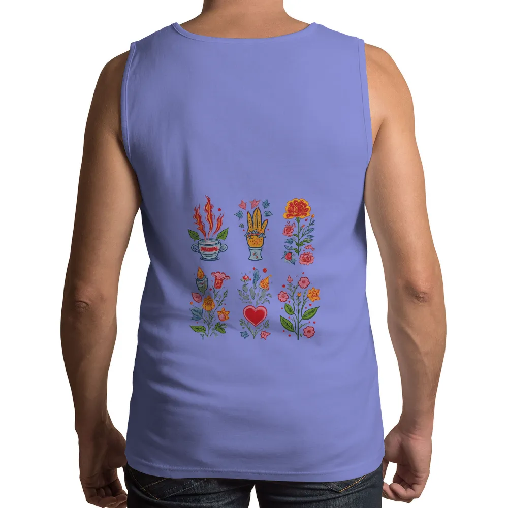 T-Shirt Printing: Embrace Life's Warmth and Beauty| hand holding bouquet