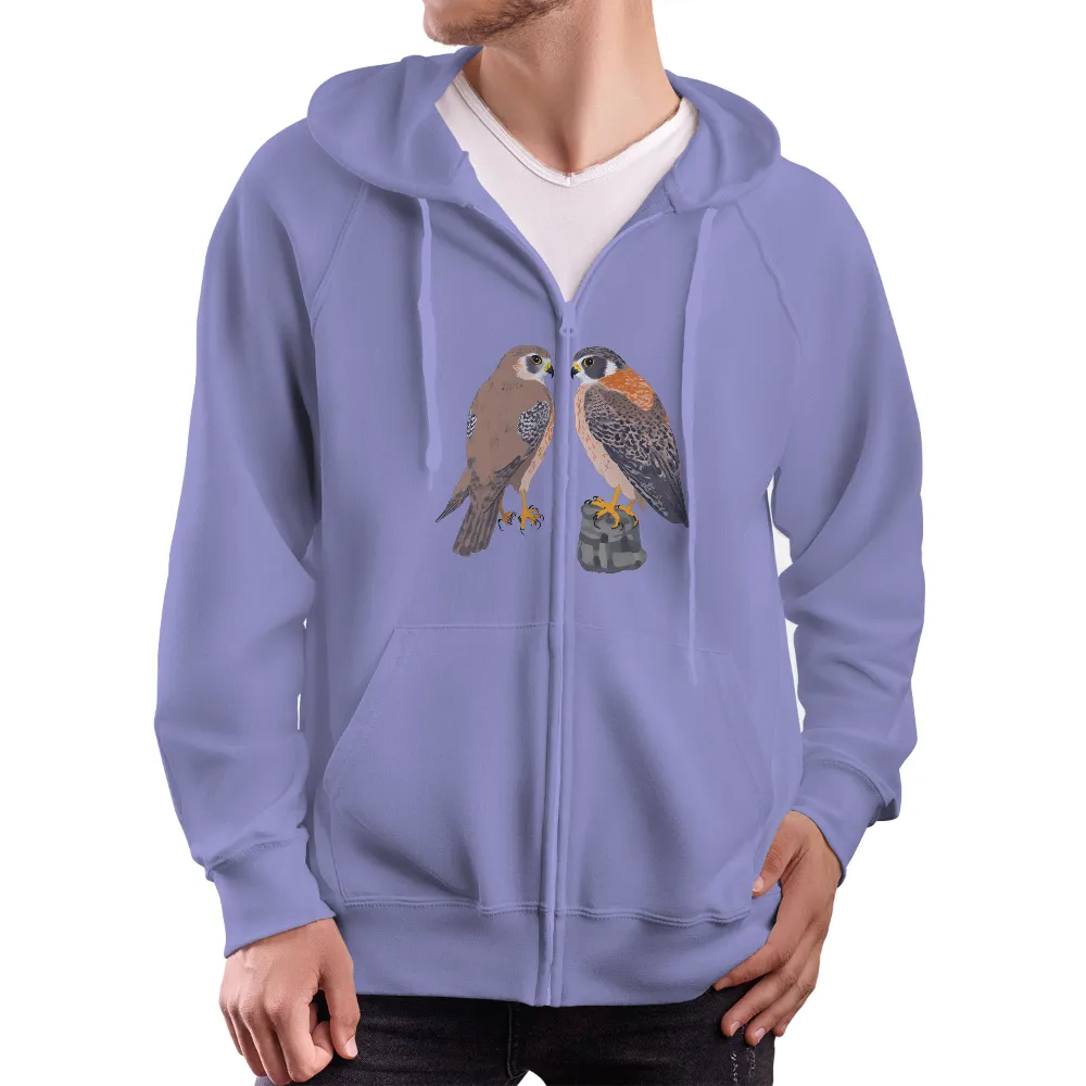 T-Shirts Design: Majestic Falcons - Artistic Wildlife Tribute|black market art t shirts