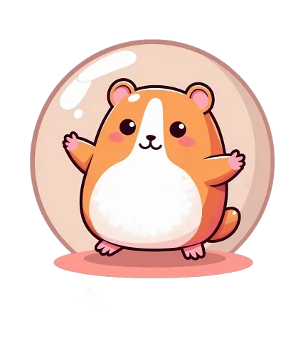 Custom Tee Shirts: Adorable Hamster in a Bubble