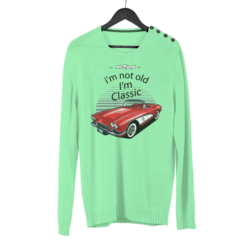 T-Shirts Design: Classic Car Vintage Style - Red Convertible|vintage style t shirts