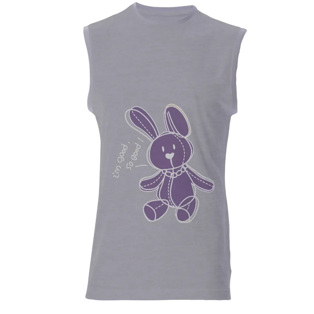 Customized Tee Shirts: Nostalgic Purple Bunny - Vintage & Retro|banksy joy millward