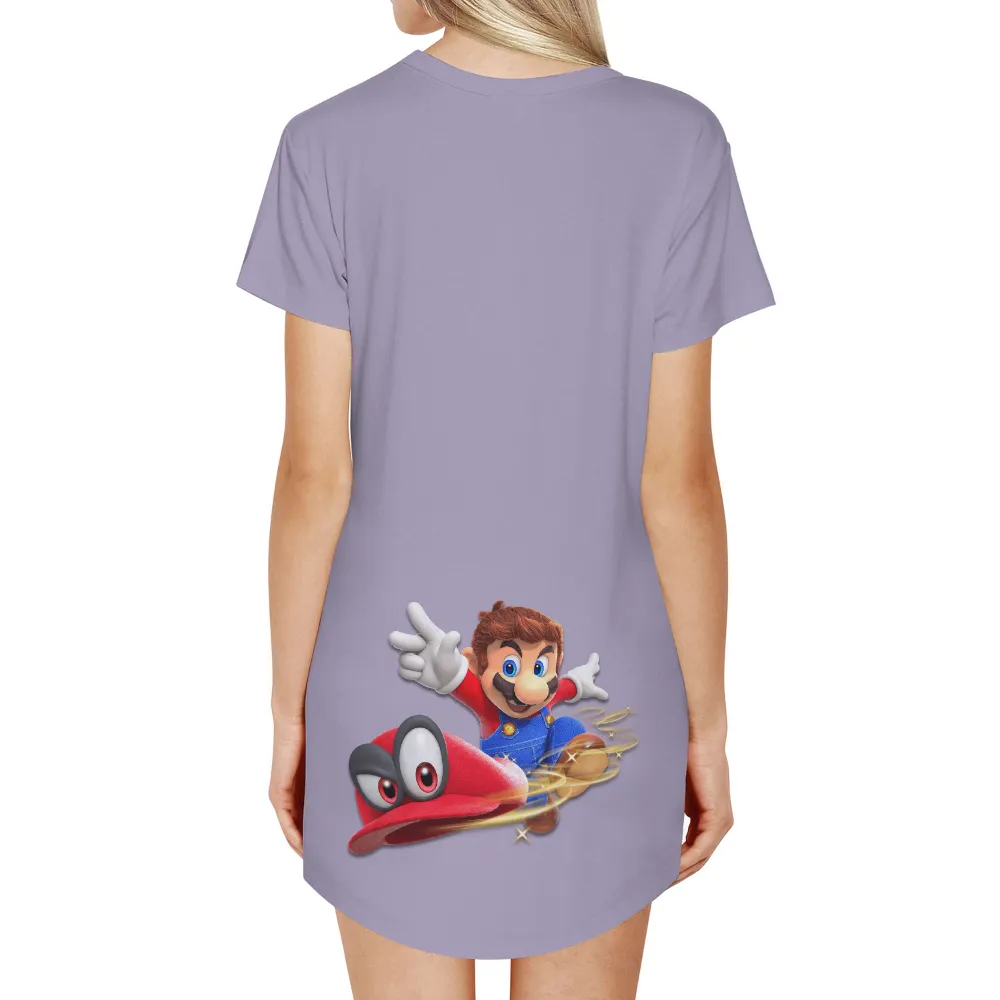 Custom Tee Shirts: Magical Adventures with Mario|mario flip sequin shirt