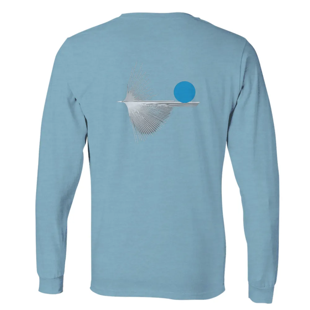 Tee Shirts Printed: Soar High with Echo - Minimalist Bird Design|corn busch light shirt